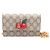 Gucci Mini borsa a tracolla con catena GG Supreme Canvas Cherry Marrone - vista 9