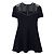 Louis Vuitton Abito skater in seta a maniche corte Nero