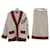 Gucci Tweed-Cardigan-Set Weiß