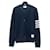 Thom Browne Offener Spitzenstrickjacke Blau
