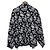 Balenciaga Strickpullover mit Blumenmuster aus Wollmischung und Stehkragen