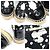 Chanel Espadrillas da donna in tweed nero verniciato con logo CC - vista 6