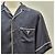 Prada Camicia Bowling in Twill di Seta Nera - vista 5