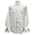 Hermès Camisa de algodón a rayas Plata  - vista 4