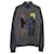 Hermès Kaschmir-Rollkragenpullover mit mehrfarbigem Lederpatch Schwarz  - Ansicht 1