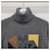 Hermès Kaschmir-Rollkragenpullover mit mehrfarbigem Lederpatch Schwarz  - Ansicht 5
