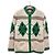Gucci Unbenutzter Elfenbein-Grün Alpaka-Jacquard-Cardigan Mehrfarben