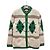 Gucci Unbenutzter Elfenbein-Grün Alpaka-Jacquard-Cardigan Mehrfarben - Ansicht 4