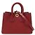 Burberry Vermont Check Leder Mini Tasche Rot