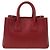 Burberry Vermont Check Leder Mini Tasche Rot - Ansicht 3