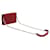 Gucci Borsa a tracolla Mini Flap con Interlocking GG e catena Rosso - vista 10