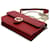 Gucci Borsa a tracolla Mini Flap con Interlocking GG e catena Rosso - vista 8