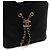 Chanel Piccola borsa tote in pelle di vitello nera con logo CC dorato Nero - vista 9
