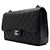 Chanel Borsa a tracolla con catena argentata Nero - vista 3
