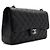 Chanel Borsa a tracolla con catena argentata Nero - vista 4