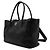 Chanel Borsa Tote Surf in pelle di vitello nera con CC argento, borsa a tracolla Nero - vista 2