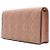 Clutch Lady Dior Rose Canvas Patent con tracolla a catena dorata Nero - vista 3