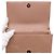Clutch Lady Dior Rose Canvas Patent con tracolla a catena dorata Nero - vista 7