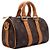 Louis Vuitton Keepall Bandoulière in pelle di vitello Monogram Soft Multicolore - vista 3