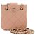 Chanel Mini borsa a tracolla in agnello con catena in oro champagne D'oro