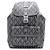 Dior Zaino Hitheroad da uomo in tela e pelle di vitello diamante CD grigio