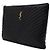Saint Laurent Clutch per documenti Matelassé Monogram grande Nero - vista 3