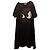 Autre Marque McQ Alexander McQueen Kurzarmkleid mit Monster-Print Schwarz