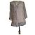 Gerard Darel Blusa de seda con estampado de serpiente Castaño Beige