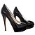 Décolleté con plateau Giuseppe Zanotti in vernice nera Nero