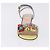FENDI Ankle Strap Sandals Leather Multicolor Gold Auth 190357M Multiple colors Golden - view 11
