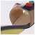 FENDI Ankle Strap Sandals Leather Multicolor Gold Auth 190357M Multiple colors Golden - view 15