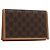 Céline CELINE Macadam Canvas Card Case PVC Leather Brown Auth bs36336V