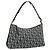 Borsa a tracolla Christian Dior Trotter Canvas Navy Silver Auth 191848A Argento Blu navy