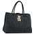 Borsa a mano Miu Miu Matelasse in pelle nera e oro Auth bs36292 Nero D'oro