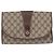 Borsa GUCCI GG Supreme Web Sherry Line in PVC Beige Oro 156 01 030 Auth 193851 D'oro - vista 13