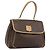 Céline CELINE Macadam Canvas Handtasche PVC Leder Braun Gold Authentisch am12166V Golden