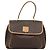 Céline CELINE Macadam Canvas Handtasche PVC Leder Braun Gold Authentisch am12166V Golden - Ansicht 13