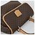 Céline CELINE Macadam Canvas Handtasche PVC Leder Braun Gold Authentisch am12166V Golden - Ansicht 6