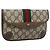GUCCI GG Supreme Web Sherry Line Pouch PVC Beige Oro 89 01 021 Auth 194021A D'oro