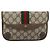 GUCCI GG Supreme Web Sherry Line Pouch PVC Beige Oro 89 01 021 Auth 194021A D'oro - vista 13