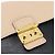 Borsa Miu Miu Ready lock in pelle 2way Nera Oro Auth am12067V Nero D'oro - vista 19