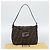 FENDI Zucca Canvas Mamma Baguette Borsa a Spalla Marrone Nero Auth 193086V - vista 12
