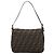 FENDI Zucca Canvas Mamma Baguette Borsa a Spalla Marrone Nero Auth 193086V - vista 2