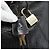 Padlock Borsa GUCCI GG Canvas Guccissima in Pelle 2way Nero Oro 201480 Auth 193998 D'oro - vista 9