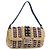 FENDI Mamma Baguette Schultertasche aus Stroh Beige Silber Authentisch 189247SM