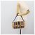 FENDI Mamma Baguette Schultertasche aus Stroh Beige Silber Authentisch 189247SM - Ansicht 26