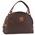 Céline CELINE Macadam Canvas Hand Bag PVC Leather Brown Gold Auth 193555 Golden