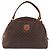 Céline CELINE Macadam Canvas Hand Bag PVC Leather Brown Gold Auth 193555 Golden - view 13