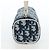 Christian Dior Trotter Canvas Pouch PVC Navy Silver Auth 191849V Silber Marineblau - Ansicht 3