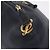 Bolsa Body LOEWE em couro Azul Marinho Ouro Auth bs36326 Dourado - vista 18
